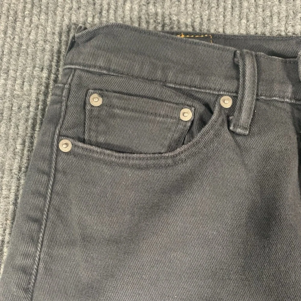 Levis 514 Jeans Mens 30x29 Black Denim White‎ Label Straight Leg Dark Wash Mid